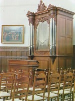 Sneek, P.K.N. Grote- of Martinikerk,  koororgel (8/I/P, 1985)