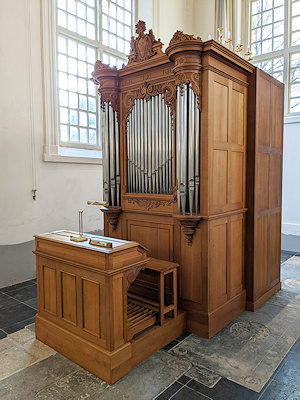 Montage der Orgel in Sneek
