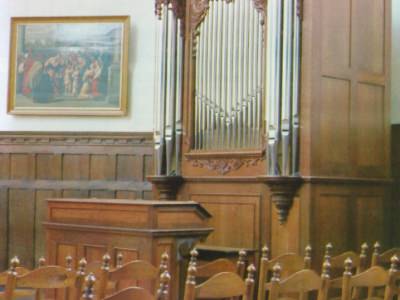 Sneek, Grote of Martinikerk, choir organ (8/I/P, 1985)